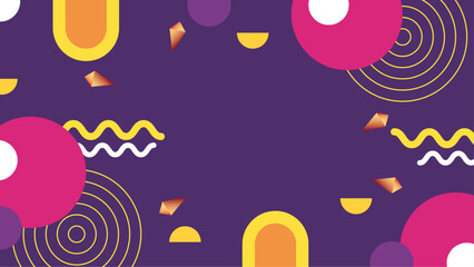 Vector background vector with colorful shapes