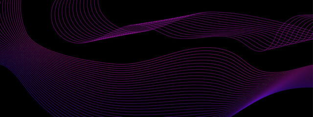 Wave of the many colored lines abstract wavy stripes background