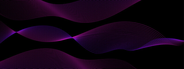 Vector modern waves background