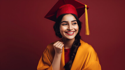 portrait of a young female graduate