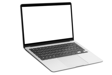modern laptop computer  isolated on the white background