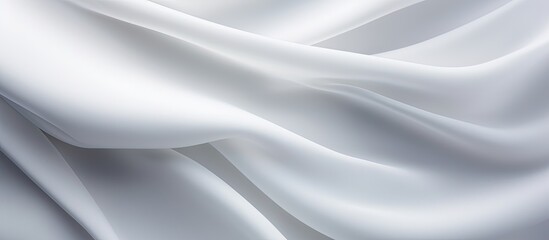 Fototapeta premium White fabric texture background with soft waves