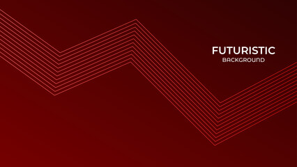 3D RED techno abstract background overlap layer on dark space with glowing lines shape decoration. Modern graphic design element future style concept for banner, flyer, card, or brochure cover