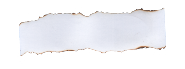 Stylish Burned Paper Edge Transparent