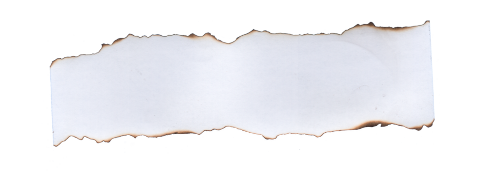 Stylish Burned Paper Edge Transparent - Powered by Adobe