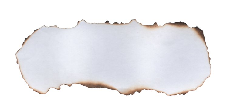 Stylish Burned Paper Edge Transparent - Powered by Adobe