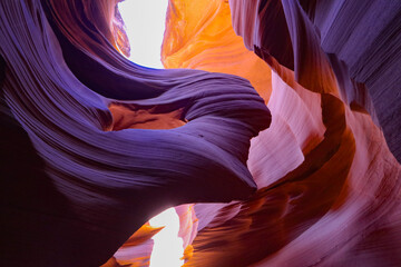Lady in the wind sandstone formation 
