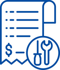 illustration of a icon maintenance costs