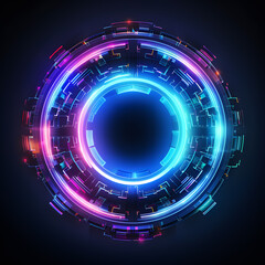 Futuristic technology background with modern interface style
