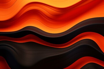 Abstract flowing lines on a dynamic backdrop. A trendy wallpaper with a vibrant lava effect. Generative AI