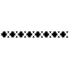 Aztec pattern icon vector. Border illustration sign. Tribal pattern symbol or logo.