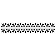 Aztec pattern icon vector. Border illustration sign. Tribal pattern symbol or logo.