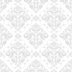 Fototapeta premium Classic seamless pattern. Damask orient ornament. Classic light vintage background. Orient ornament for fabric, wallpapers and packaging