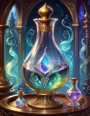 Flask of magic elixir