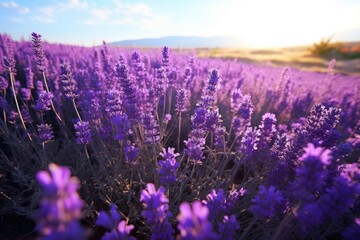 a patch of lavender flowers in full bloom