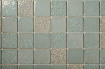 Sculpted Depth: Green and Grey Tones in Marble Tiles