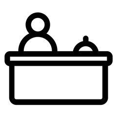 reception hotel icon