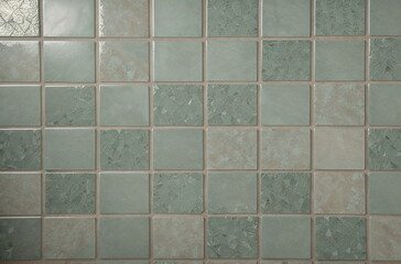 Inspired by Nature: Green Ceramic Tiles in Grid Layout