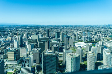 神奈川県横浜市みなとみらいの都市風景