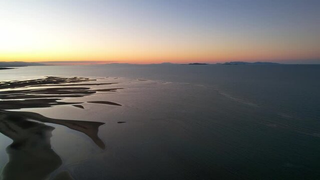 Aerial footage of Bushland Beach Townsville Queensland, Australia