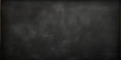 Foto op Plexiglas Back to school. Clean slate on chalkboards background. Educational beginnings. Blank chalkboard for creativity. Fresh start awaits. Art of learning © Thares2020
