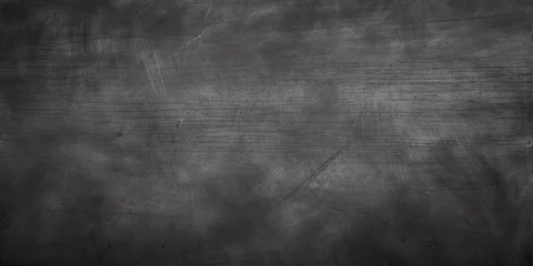 Foto op Plexiglas Back to school. Clean slate on chalkboards background. Educational beginnings. Blank chalkboard for creativity. Fresh start awaits. Art of learning © Thares2020