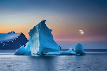 iceberg at night