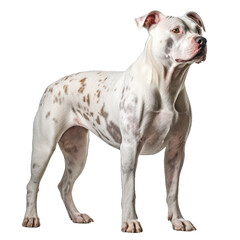 Obraz premium American pitbull terrier dog on transparent background.