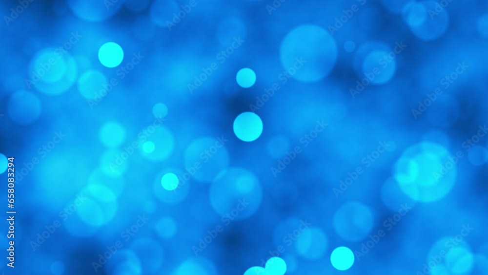Poster particles bokeh abstract background. seamless loop