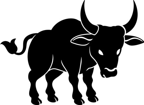 A bull or ox horned oxen, could be a Chinese zodiac horoscope astrology animal year sign