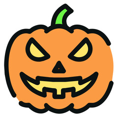 Cute cartoon spooky characters and elements