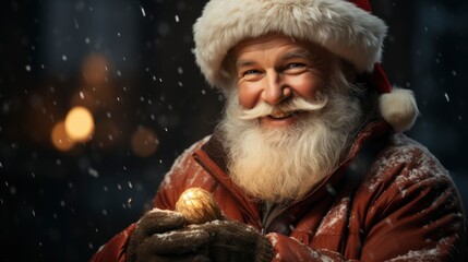 Jolly Old Saint Nicholas with Santa Claus Festive, illustrator image, HD