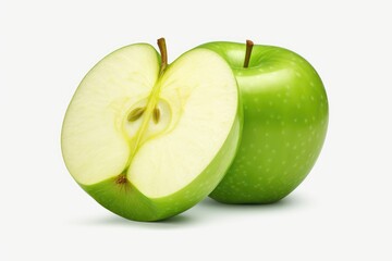 green apple isolated on white