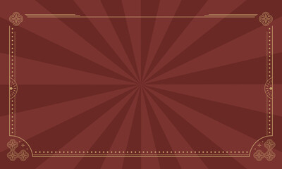 Radial Border Retro Background