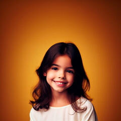 Latin girl smiling