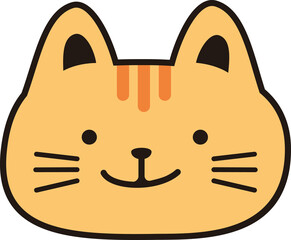 Face cat for decorate