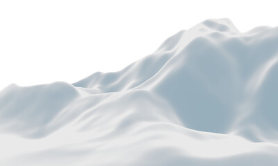 Obraz premium Snow mountain. Cold environment terrain.