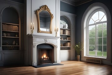 : hall, elegant, fireplace, big windows , painting over the fireplace (1).jpg
Actions: