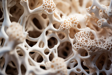 A close-up of a 3D printed coral structure showcasing the precise mimicry of natural coral formations through modern technology 