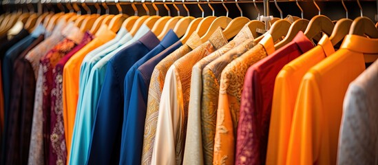 Indian kurta for men displayed in a retail shop