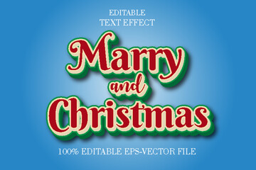 Marry And Christmas Editble Modern Style