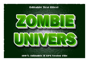 Zombie Editable Text Effect