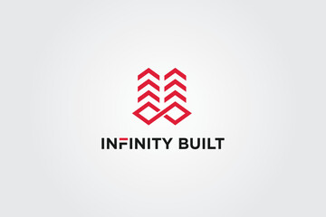 Infinity builder logo and vector