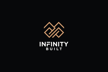 Infinity builder logo and vector
