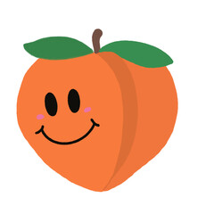 Character fruit Happy fruit cute