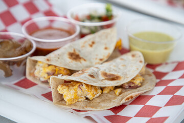 tacos de huevo