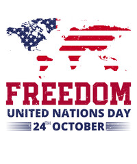 Vector united nation day letter vector T Shirt