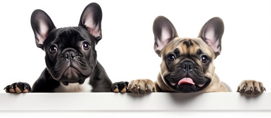 French Bulldog with a happy expression promoting pet products and animal care or veterinary services