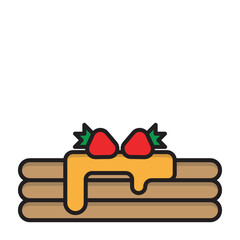 Obraz premium Fast Food Illustration