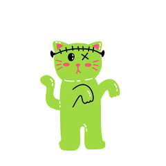 Halloween Cat Vector 